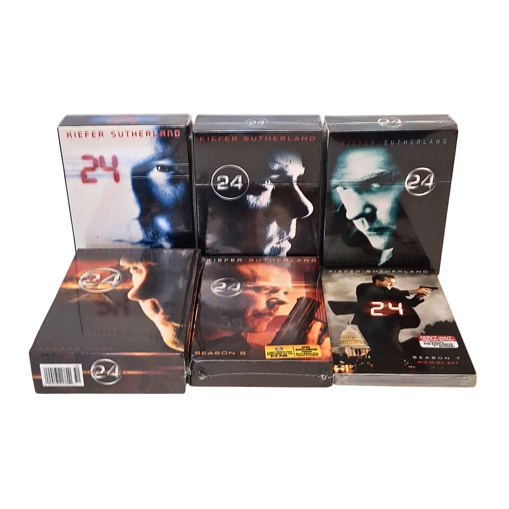 24 TV Series DVD Kiefer Sutherland Jack Bauer Action Thriller Seasons 1-5 And 7